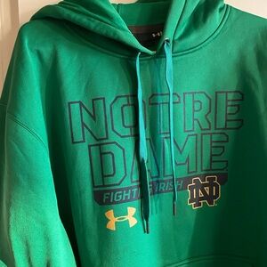 Under Armour Green Notre Dame Hoodie